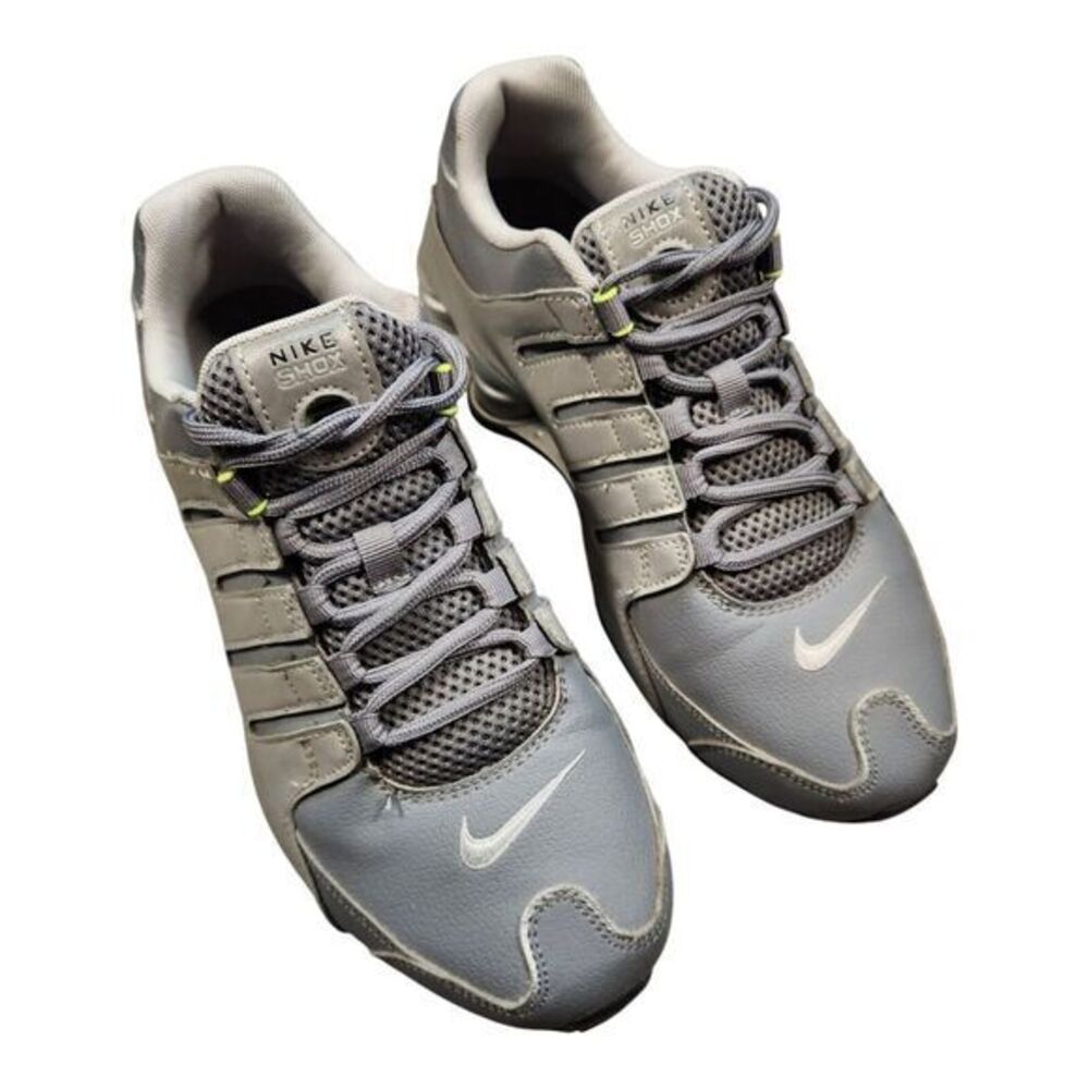 Nike Shox NZ Metallic Silver Grey Mens Running Shoes 501524-025 Size‎ 8.5